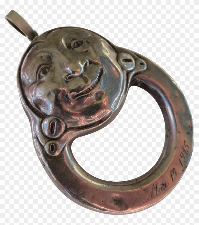 Delightful Antique 1915 Sterling Silver Baby Rattle - Antique Clipart