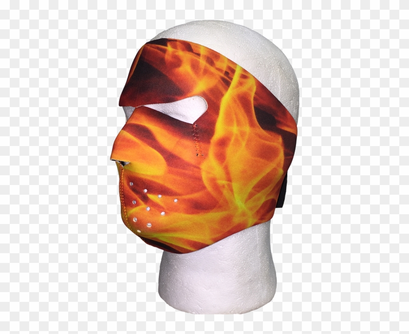 Flame Inferno Face Mask Clipart #1868127