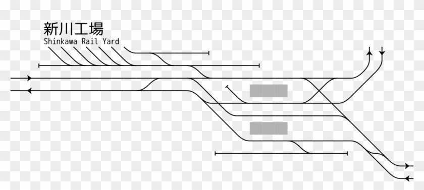 Rail Tracks Map Meitetsu Sukaguchi Station Clipart