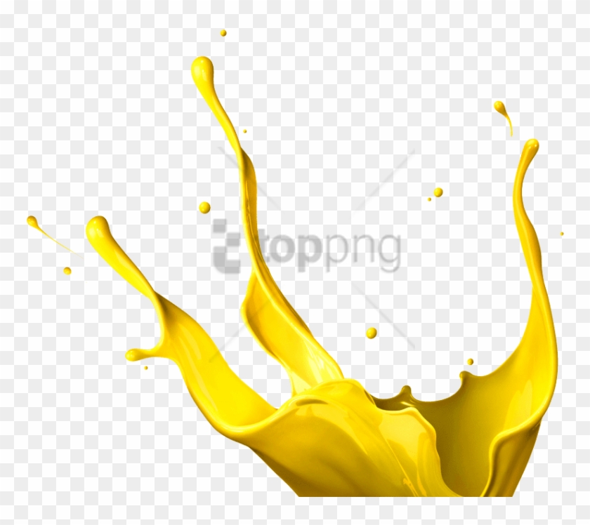 Free Png Yellow Paint Splatter Png Image With Transparent - Yellow Paint Splash Png Clipart
