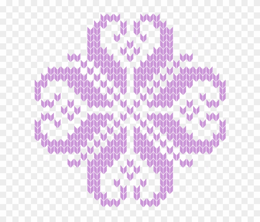 Clip Art Black And White Chart Minder - Fair Isle Snowflake Knitting Charts - Png Download