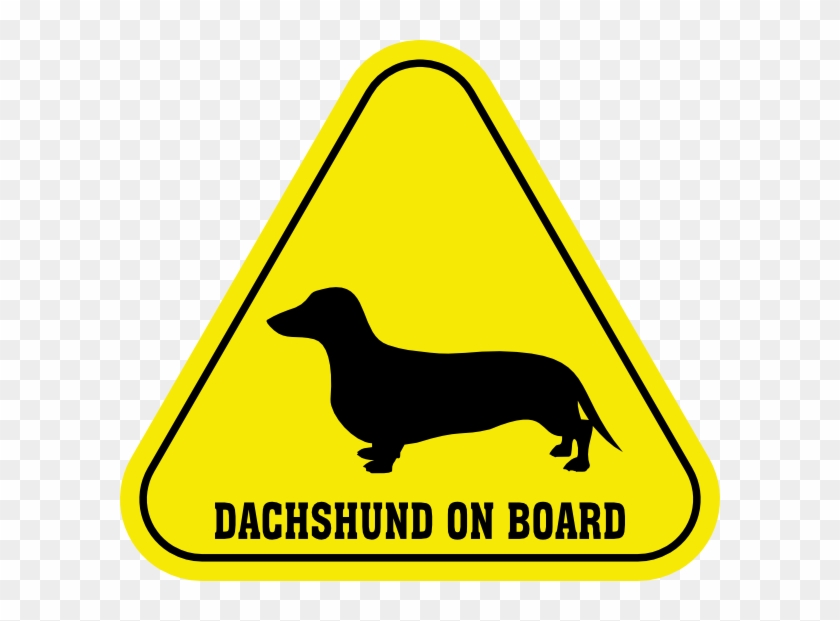 Small - Dachshund On Board Clipart