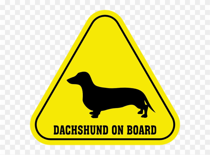Small - Dachshund On Board Clipart #1869588