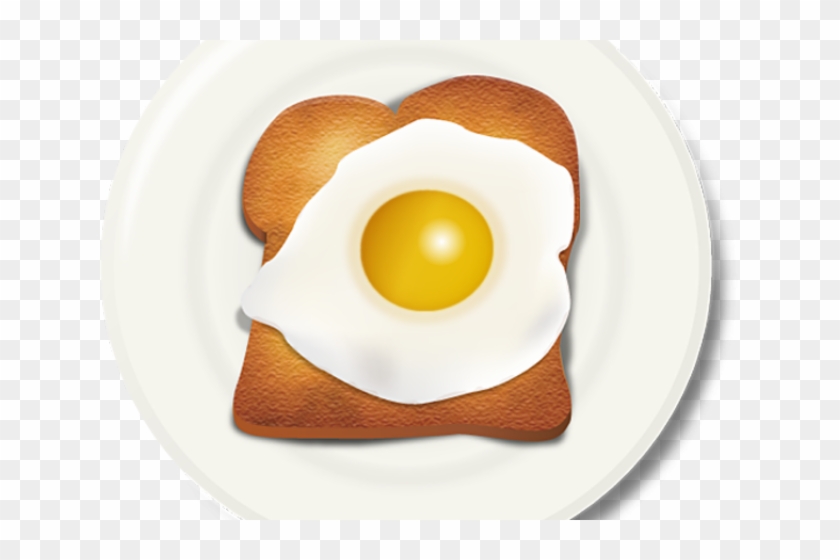 Fried Egg Clipart Breakfast Egg - Eggs And Toast Clipart - Png Download #1869874