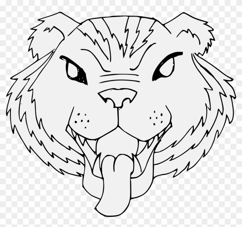 Natural Tiger's Head Cabossed Clipart