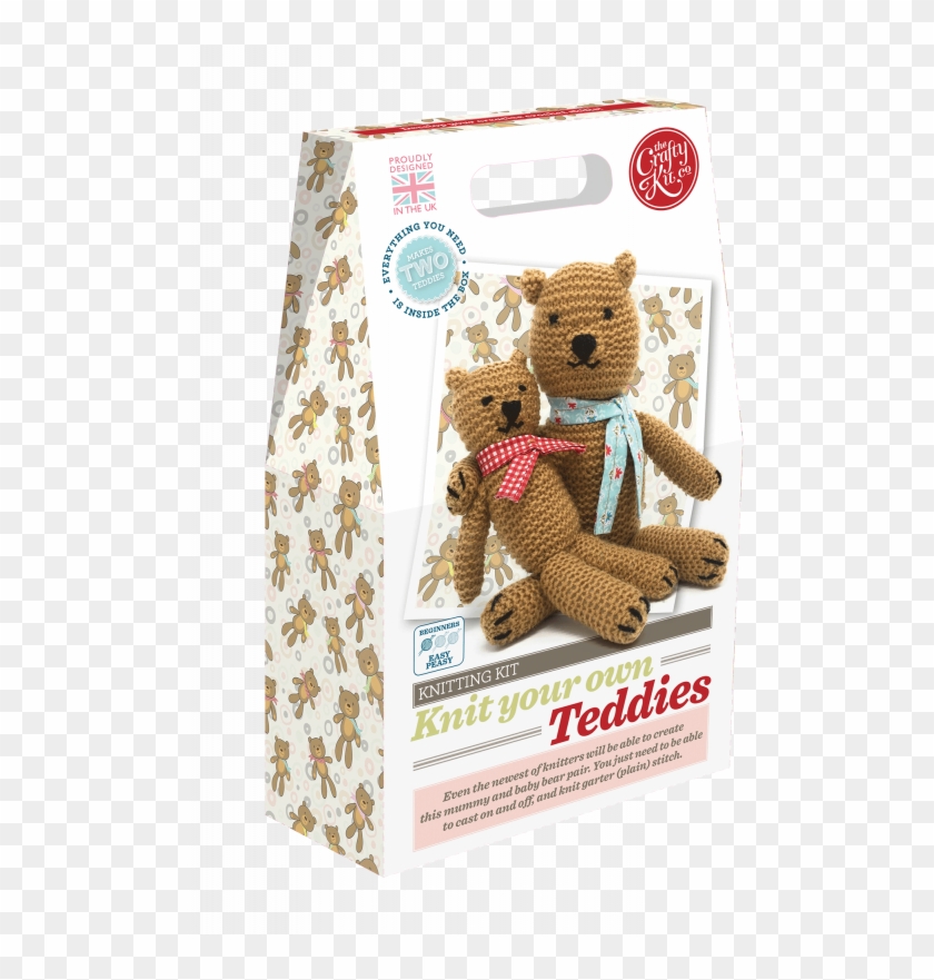 Knit Your Own Teddies Kit Clipart