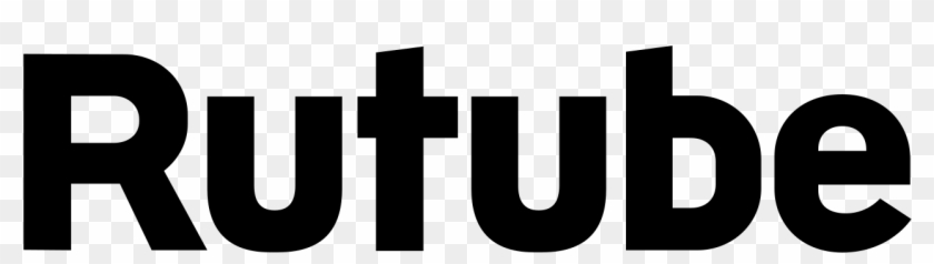 Rutube Logo Transparent Black And Whitesvg Wikipedia - Rutube Clipart #1870293