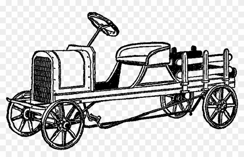 Vintage Toy Car Clip Art - Png Download #1870877