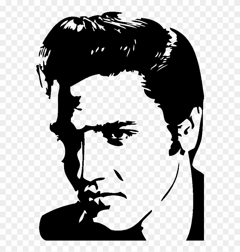 Sticker Portrait Elvis Presley Ambiance Sticker Si Clipart