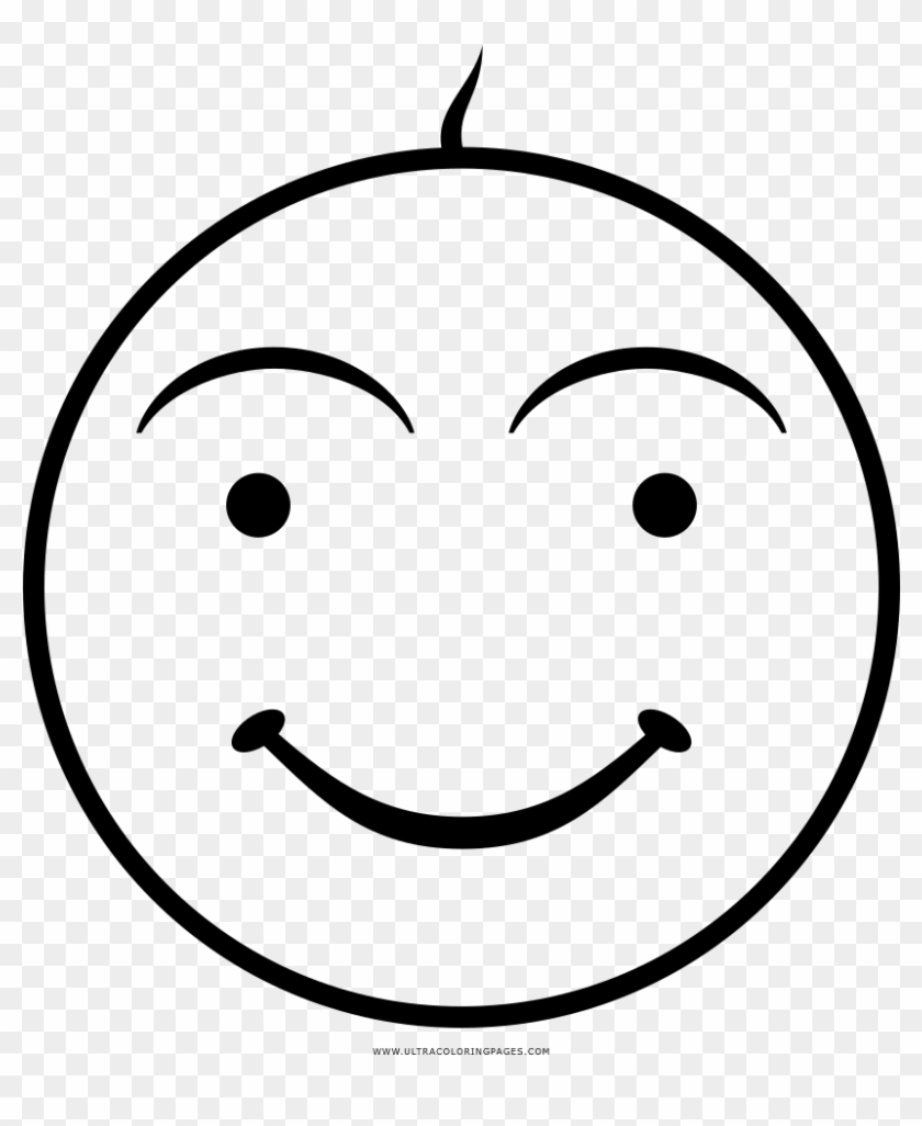 Laughing Face Coloring Page Clipart