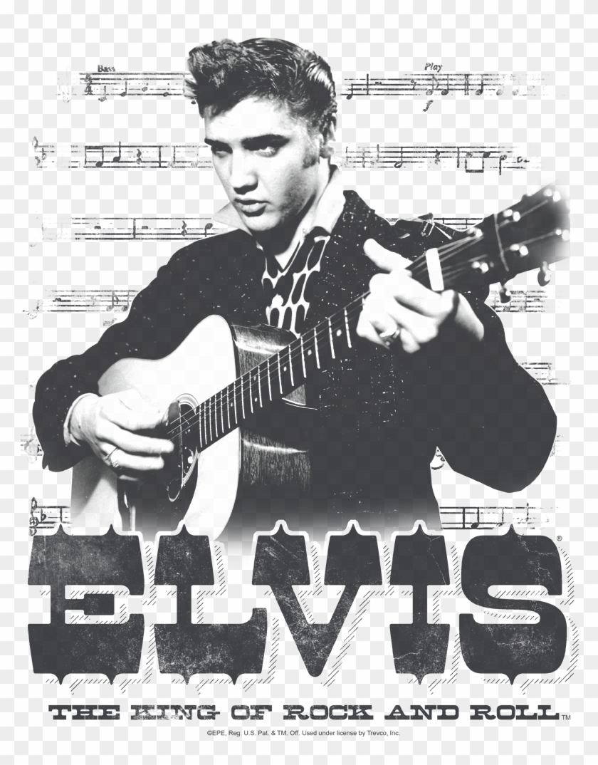 Elvis Presley The King Of Men's Slim Fit T-shirt , Clipart #1871051