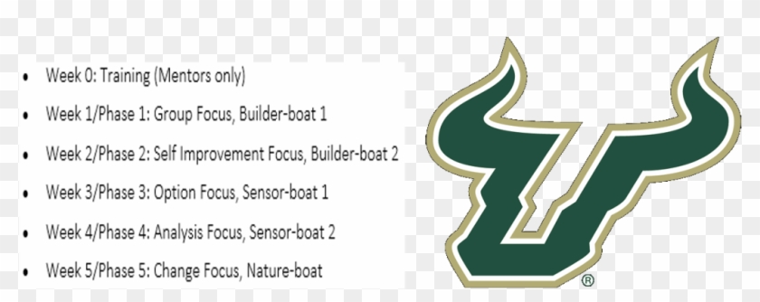 The Table Below Provides A Summary Of The Program Curriculum - Transparent University Of South Florida Logo Clipart
