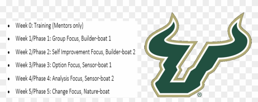 The Table Below Provides A Summary Of The Program Curriculum - Transparent University Of South Florida Logo Clipart #1871196