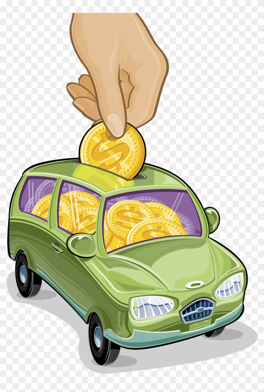 How Much Money Do I Put Towards My Car Clipart #1871336