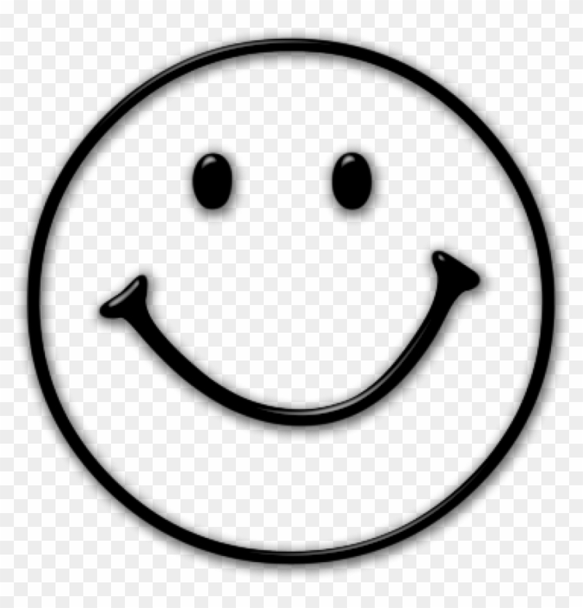Free Library Happy Face Clipart Black And White - Png Download