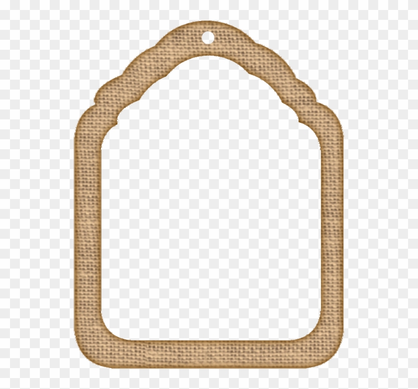 Burlap Tag Frame 3 D Glenda%27s World , Png Download Clipart #1871677