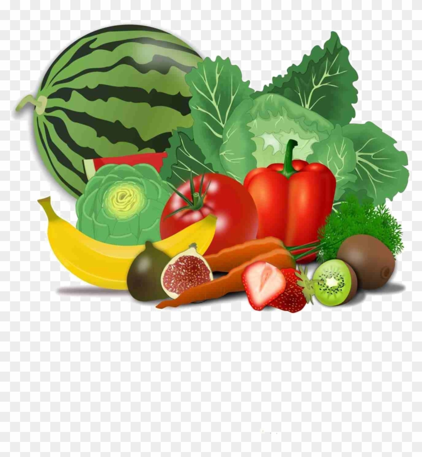 Fresh Healthy Food Transparent Png - Fruit And Veg Clipart #1871826