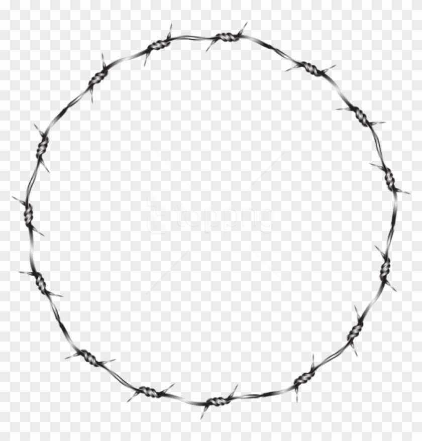 Free Png Download Wire Round Border Transparent Clipart - Clipart Barb Wire Transparent Background