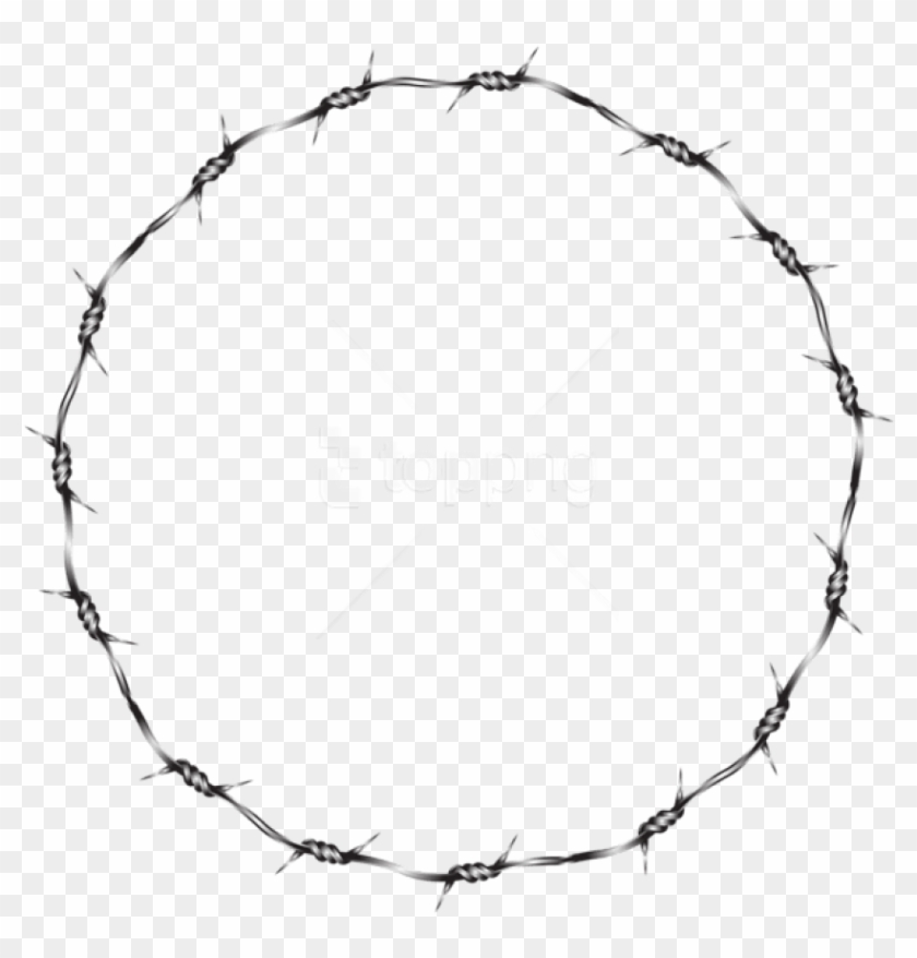 Free Png Download Wire Round Border Transparent Clipart - Clipart Barb Wire Transparent Background #1872547