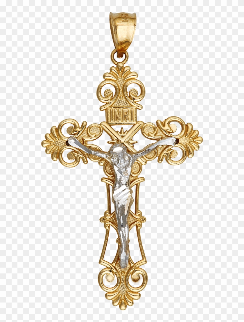 High-quality Png Download - Pendal Gold Jesus On Cross Clipart #1872744