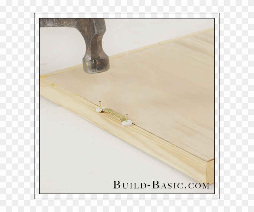 Diy Burlap Picture Frame By Build Basic Step 10 - Plywood Clipart