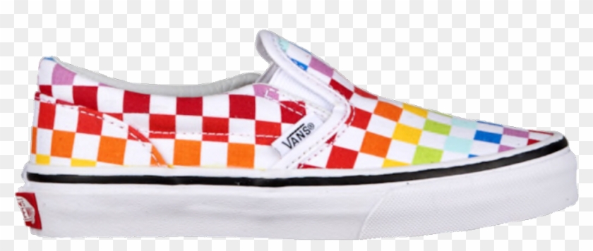 vans slip on multicolor