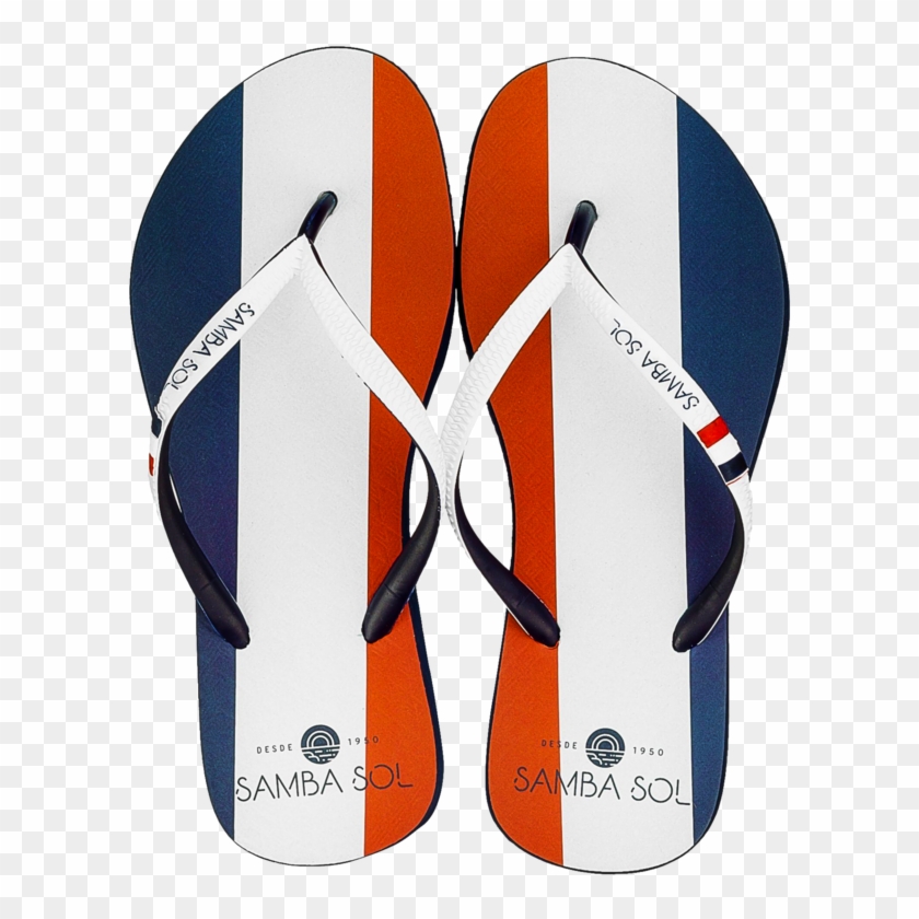 Women's France Flag Flip Flops Clipart