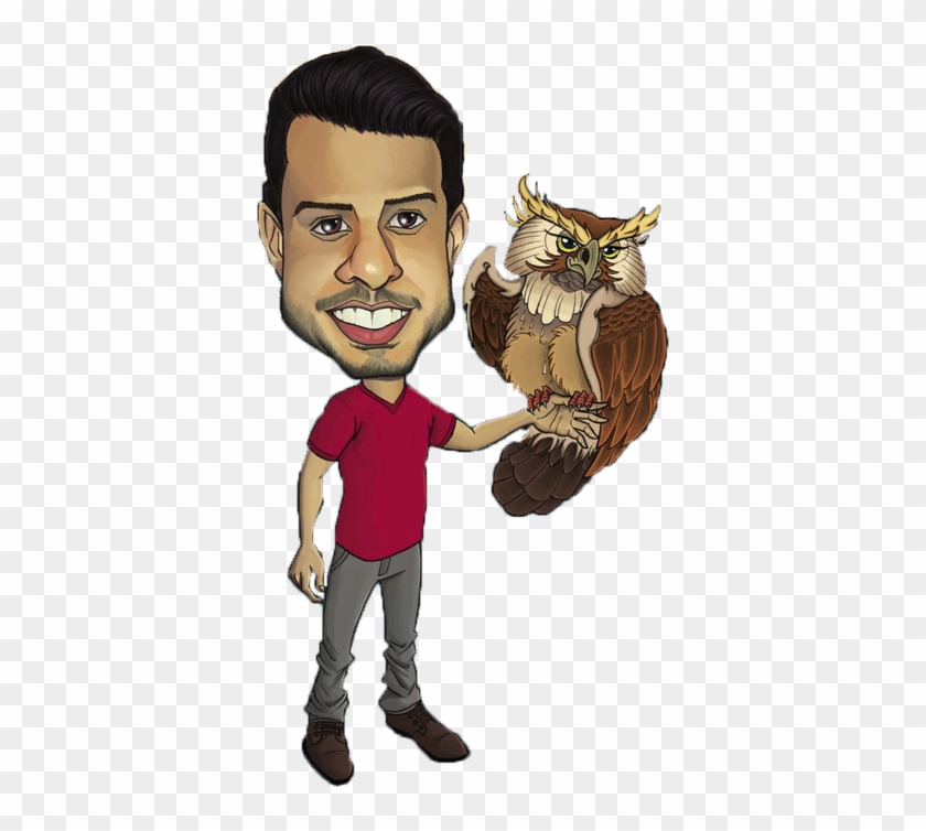 Two Full Bodies Caricature Clipart