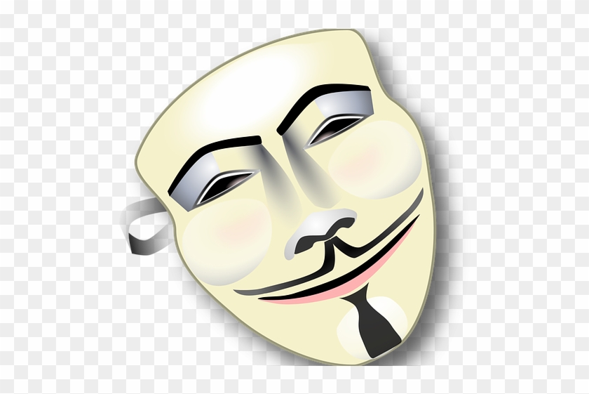Hacker Clipart Guy Fawkes Mask - Png Download