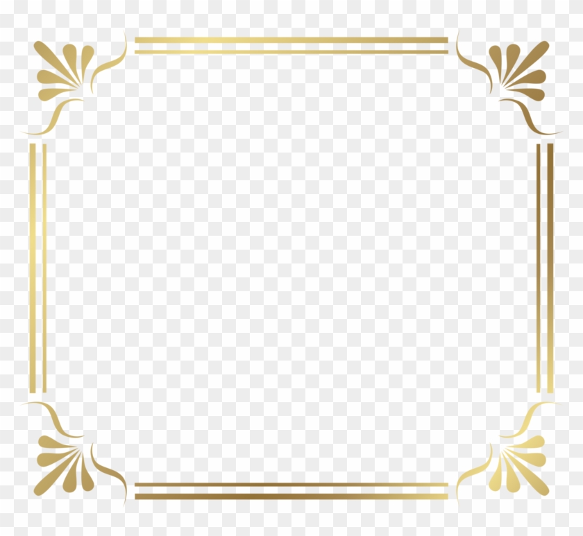 Gold Border Frame File Clipart #1874246