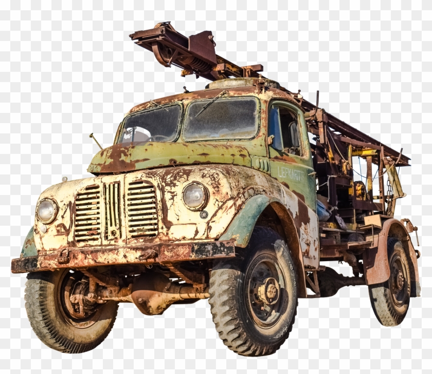 Previous - Old Rusty Car Png Clipart