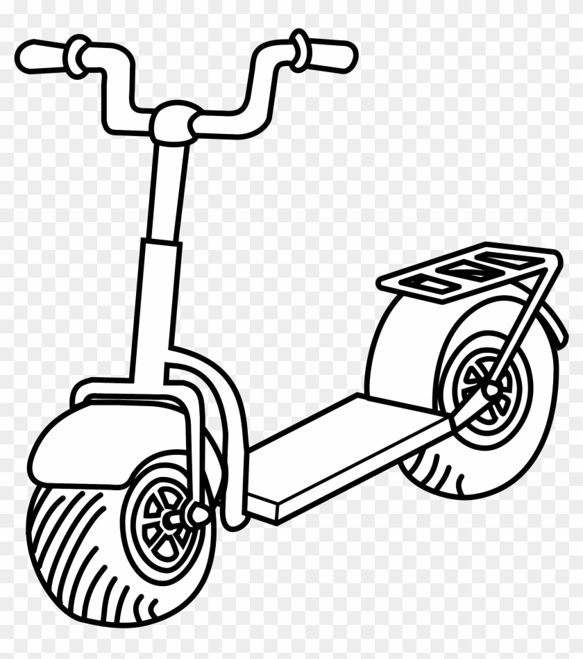 This Free Icons Png Design Of Kick Scooter Clipart #1876434