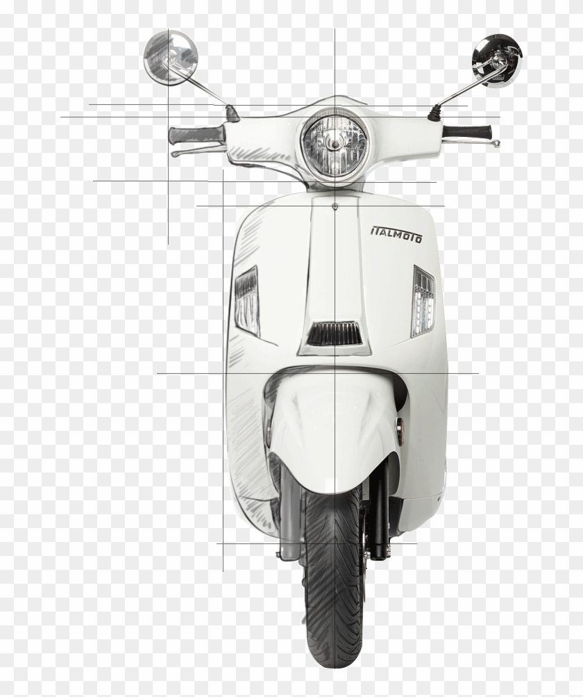 An All - Scooter Front View Png Clipart #1876538