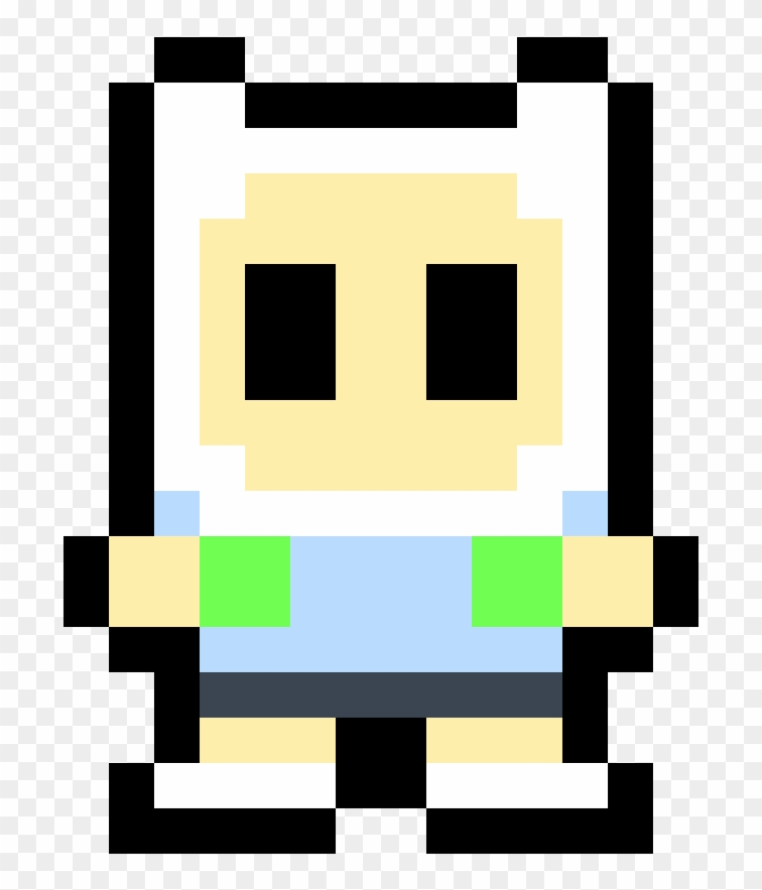 Cute Finn - Pixel Art Minecraft Finn Clipart #1876667