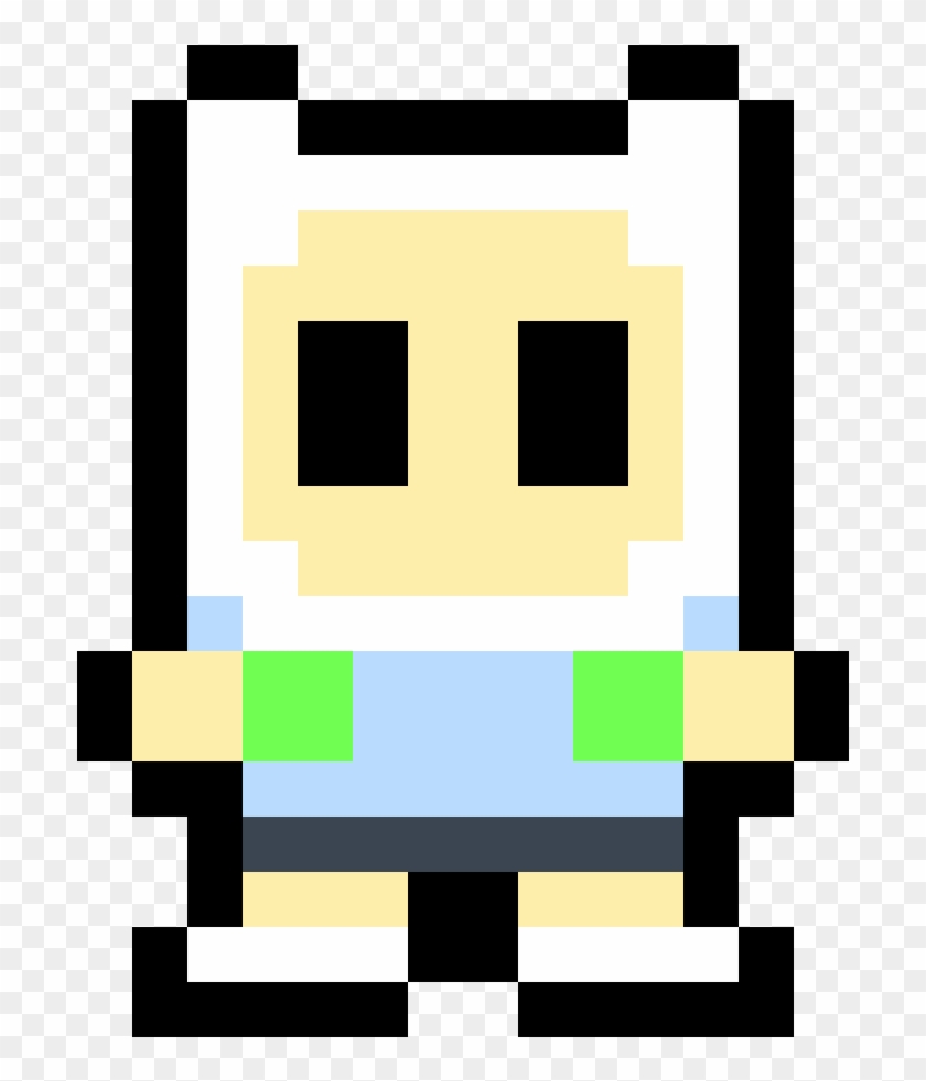 Cute Finn - Pixel Art Minecraft Finn Clipart