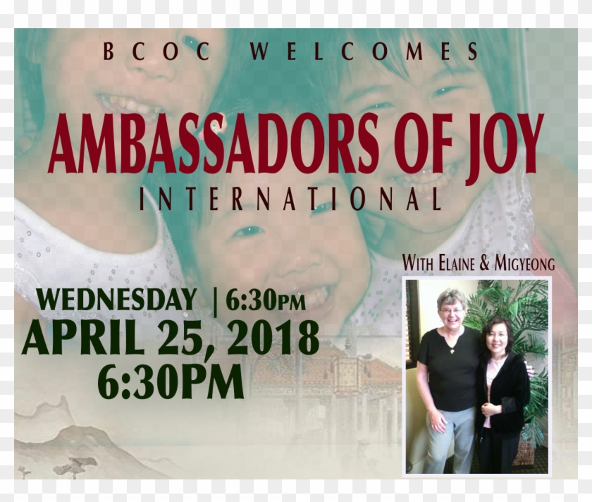 Ambassadors Of Joy - Poster Clipart #1876738