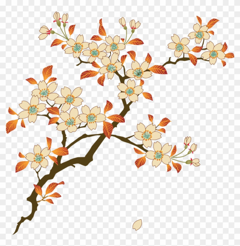 Floral Png Photos - Japanese Flower Pattern Png Clipart