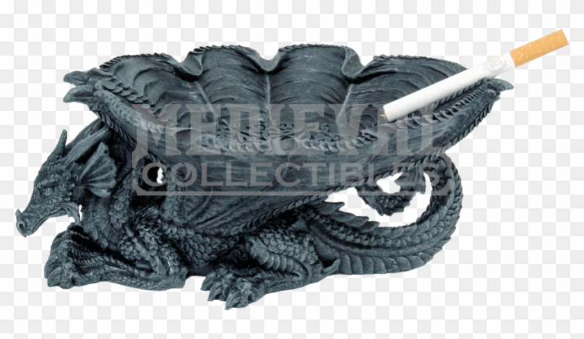 Furled Dragon Wing Ashtray - Ashtray Clipart #1877219