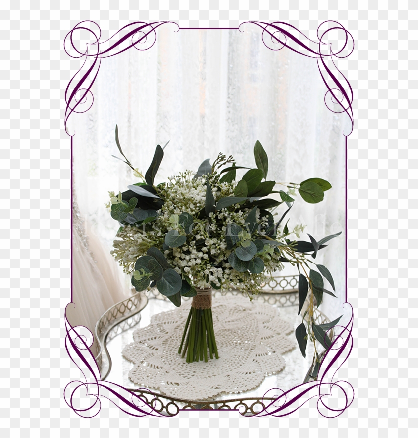 Silk Artificial Baby's Breath And Australian Native Clipart