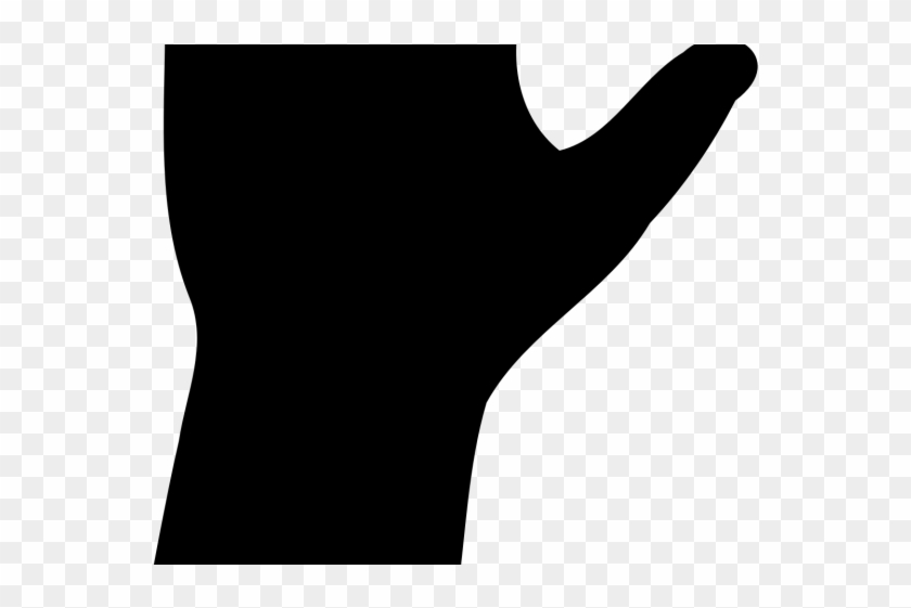 Raised Hand Cliparts - Silhouette - Png Download #1877683
