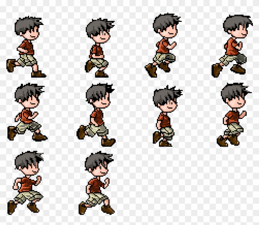 Sprite Sheet For A Custom Generated Avatar As Used - Child Sprite Sheet Clipart