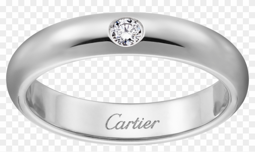 Crb Cartier D Amour Wedding Band Platinum - Cartier Mens Engagement Rings Clipart