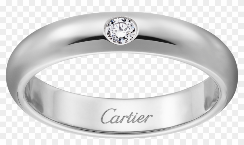 Crb Cartier D Amour Wedding Band Platinum - Cartier Mens Engagement Rings Clipart #1877936