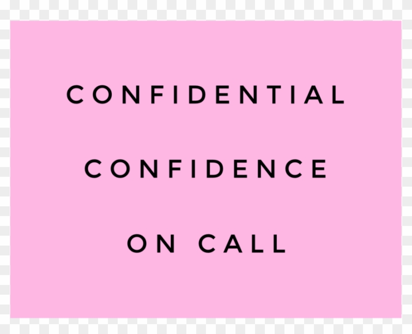 Confidential Confidence On Call™ Clipart