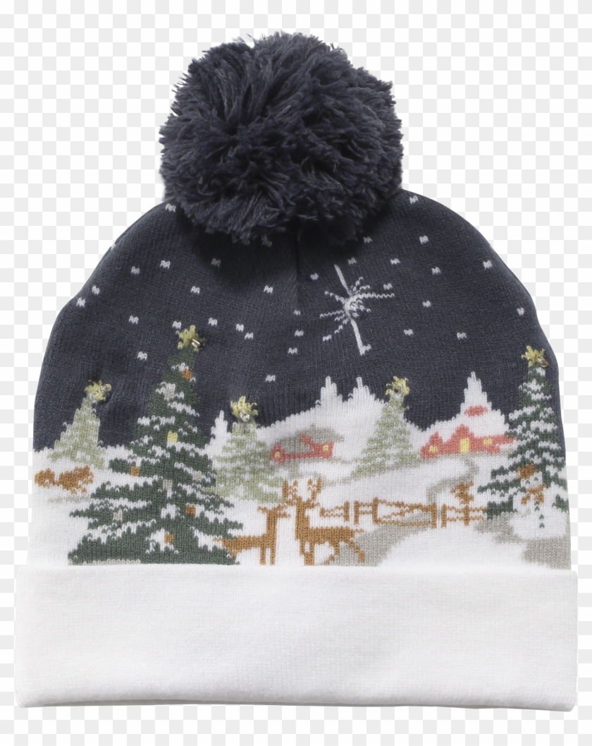 Cozy Winter Christmas Theme Led Hats Clipart