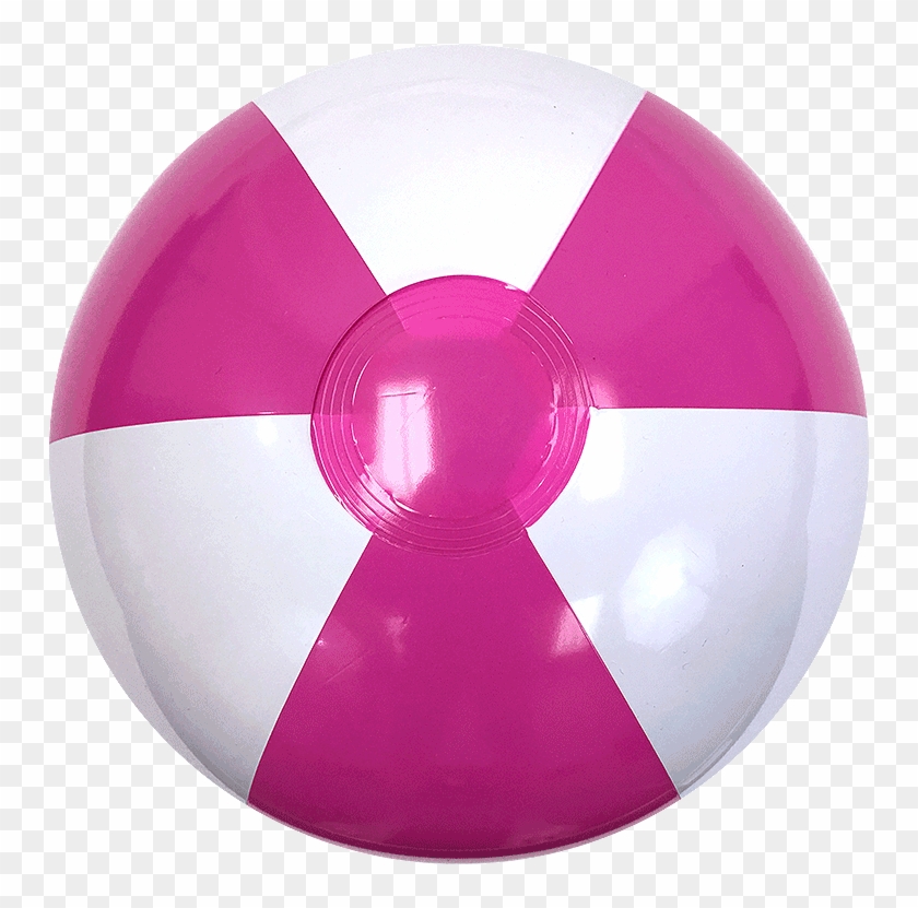 Pink Orange And Yellow Beach Ball Clipart #1878430