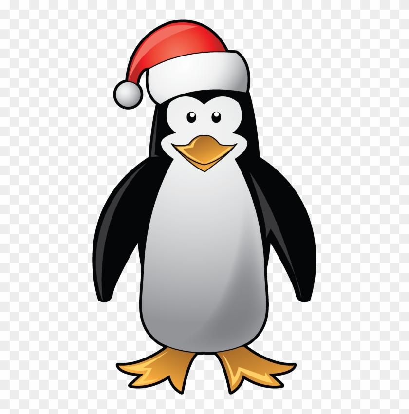 Christmas Penguin Clipart Library Techflourish Collections - Christmas Penguin Clip Art - Png Download