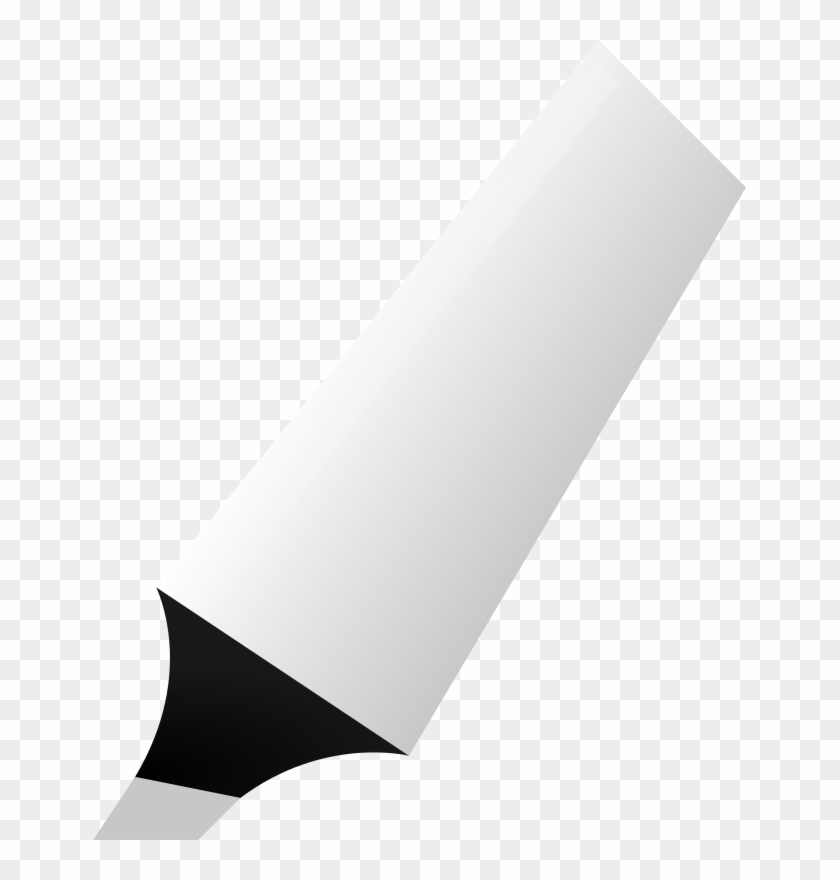 Highlighter Clipart Free For Download - Black And White Highlighter - Png Download #1879386