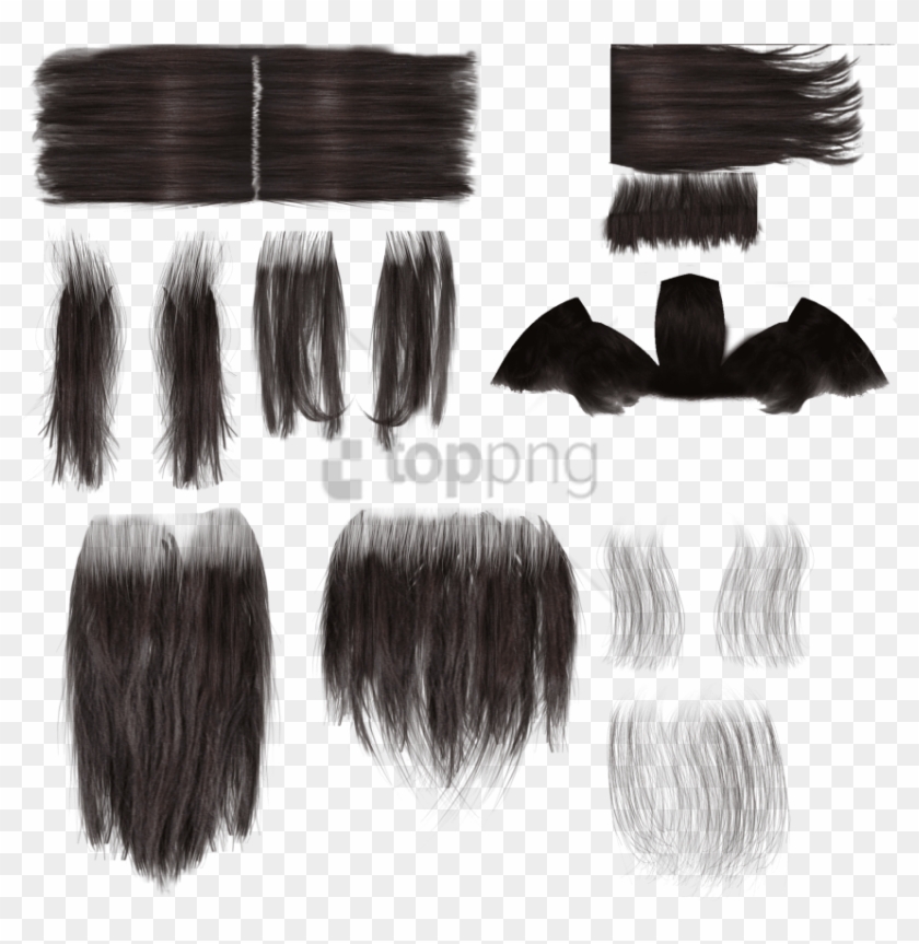 Free Png Long Hair Alpha Texture Png Image With Transparent - Long Hair Alpha Texture Clipart #1879501