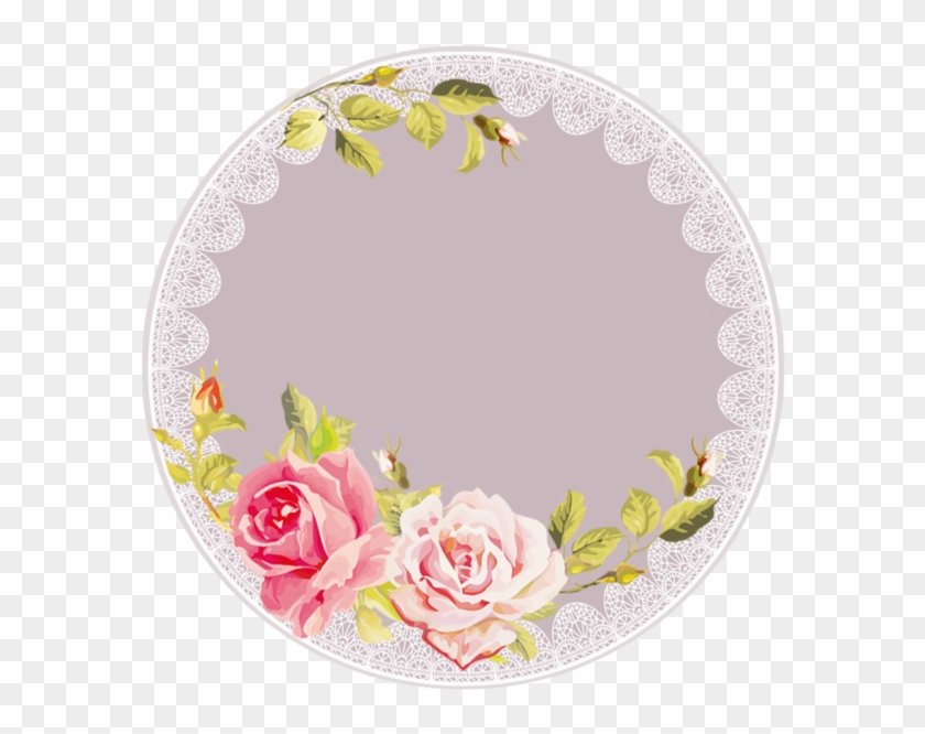 Etiquetas Redondas Floral Png Clipart #1879716